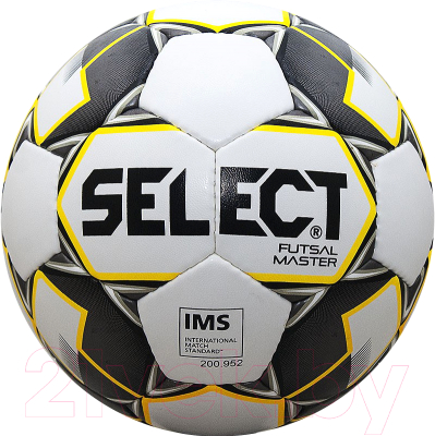 Мяч для футзала Select Futsal Master / 852508-051 (размер 4, белый/желтый/черный)