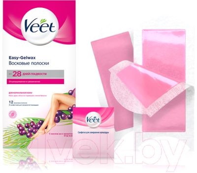 Набор для депиляции Veet Easy Gel-Wax для нормальной кожи (12шт)