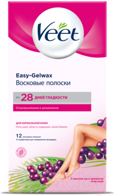 Набор для депиляции Veet Easy Gel-Wax для нормальной кожи (12шт)