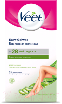 Набор для депиляции Veet Easy Gel-Wax для сухой кожи (12шт)