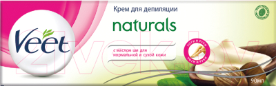 Крем для депиляции Veet Naturals с маслом ши (90мл)