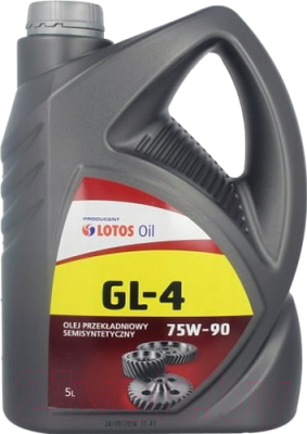 

Трансмиссионное масло Lotos, Semisyntetic Gear Oil GL-4 75W90