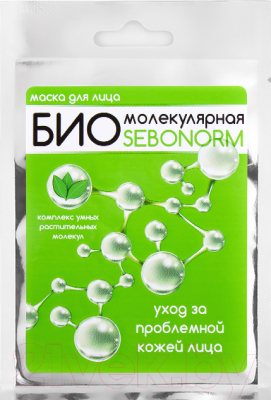 Маска для лица тканевая Modum Sebonorm биомолекулярная (16.5г)
