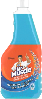 Средство для мытья стекол Mr. Muscle Профессионал со спиртом (500мл, сменный баллон)