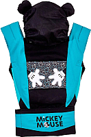 Эрго-рюкзак Polini Kids Disney Baby Микки Маус с вышивкой / 0001699-9 (черный) - 
