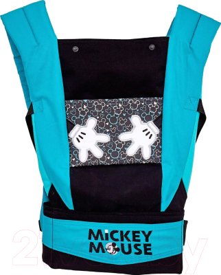 Сумка-кенгуру Polini Kids Disney Baby Микки Маус с вышивкой / 0001699-9 (черный)