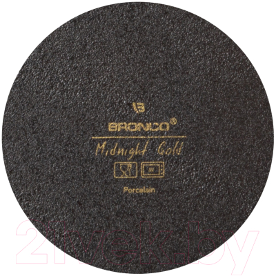 Набор тарелок Bronco Midnight gold / 42-434 (2шт)