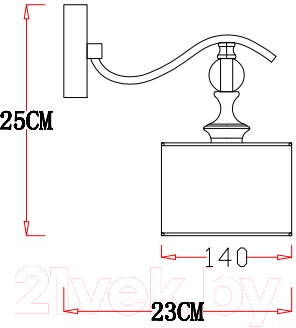 Бра Arte Lamp Ibiza A4038AP-1CC