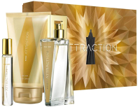 

Парфюмерный набор Avon, Attraction Парфюмерная вода+Парфюмерная вода+Лосьон для тела