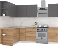 

Готовая кухня, Микс Топ-15 2x1.6м левая