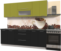 

Готовая кухня Интерлиния, Мила Пластик 2.3 В