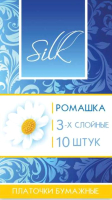 

Бумажные платочки Silk, Трехслойные с ароматом ромашки