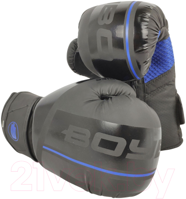 Боксерские перчатки BoyBo B-series (S, черный/синий)