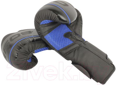 Изображение товара Боксерские перчатки BoyBo B-series (L, черный/синий)