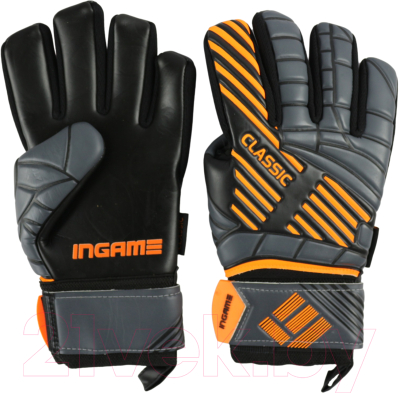 Перчатки вратарские Ingame Classic (р.10, черный/оранжевый)