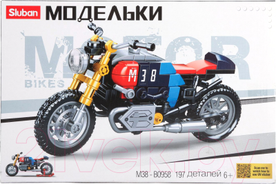 Конструктор Sluban Мотоцикл / M38-B0958 (197эл)