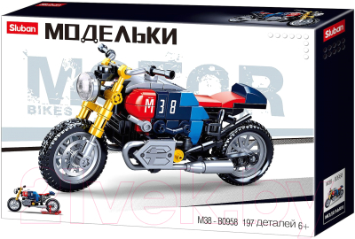 Конструктор Sluban Мотоцикл / M38-B0958 (197эл)