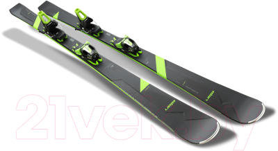 Горные лыжи с креплениями Elan Amphibio 12 C Power Shift & ELS 11.0 2021-22 / ABKGFW20 (р.160, черный/зеленый)