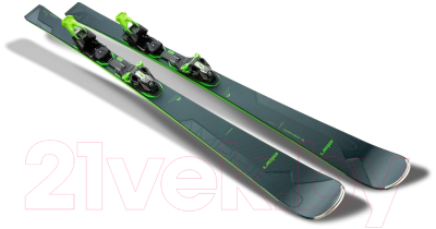 Горные лыжи с креплениями Elan 2021-22 Amphibio 16 TI Fusion X & EMX 12.0 / ABIGBS20 (р.166, зеленый)
