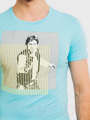Изображение товара Футболка Mark Formelle 111682 (р.100-182/188, голубой/печать-3)