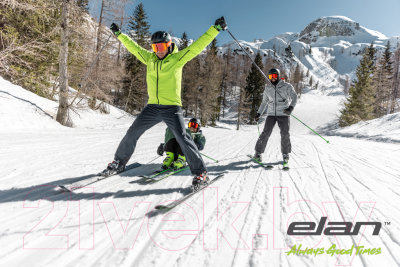 Горные лыжи с креплениями Elan 2021-22 Element Light Shift & EL 10.0 / ABFHQX21 (р.168, оранжевый/синий)