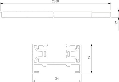 Шинопровод Elektrostandard 85080/00 (2м, белый)