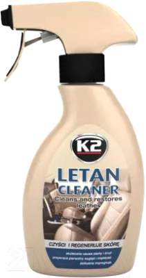 Очиститель для кожи K2 Car Letan Cleaner / K204 (250мл)