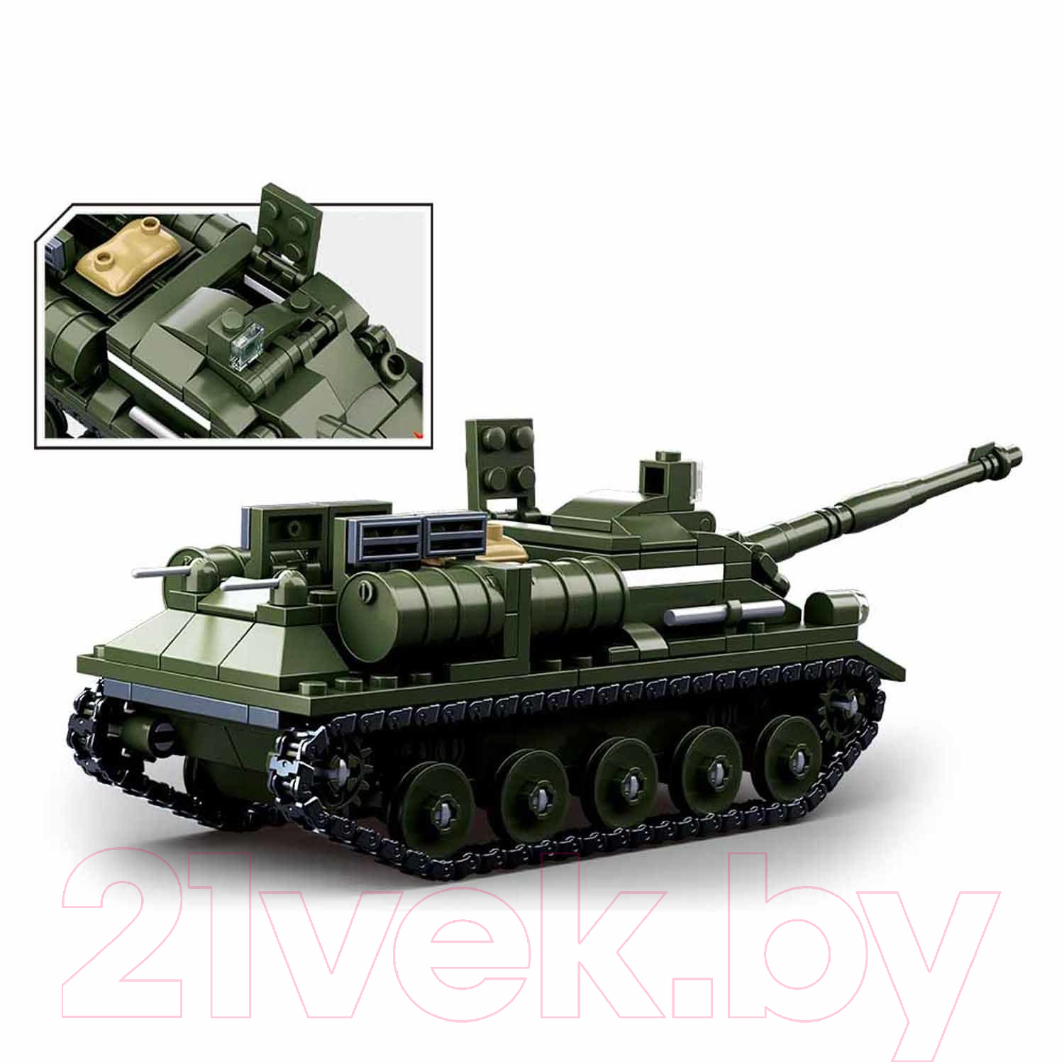 Конструктор Sluban Вторая мировая. Отечественный танк / M38-B0687