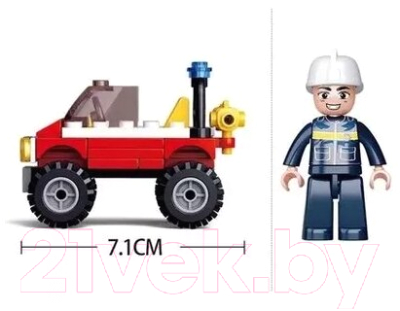 Конструктор Sluban Пожарный / M38-B0621 (58эл)