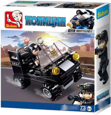 Изображение товара Конструктор Sluban Полиция / M38-B0638C (73эл)