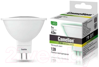Лампа Camelion LED5-MR16-830-GU5.3 / 12025