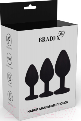 Набор пробок интимных Bradex Candy An.Set / SX 0009 (3шт)