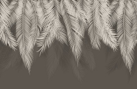 

Фотообои бесшовные Citydecor, Пальмовые листья графит