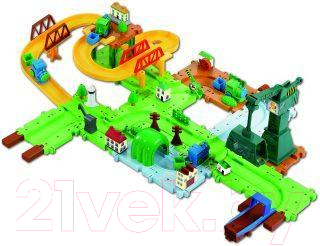 Железная дорога игрушечная Голубая стрела Станция товарная / 87160