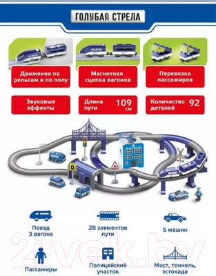 

Железная дорога игрушечная, Скоростной поезд Полицейский участок / 95028