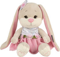 

Мягкая игрушка Jack&Lin, Зайка в розовом платьице с цветами / JL-256-20