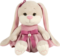 

Мягкая игрушка Jack&Lin, Зайка в платьице с розовым поясом / JL-258-20