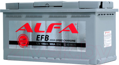 Автомобильный аккумулятор ALFA battery EFB R / ALefb 100.0 (100 А/ч)