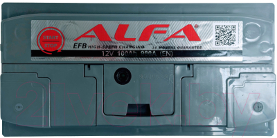 Автомобильный аккумулятор ALFA battery EFB R / ALefb 100.0 (100 А/ч)