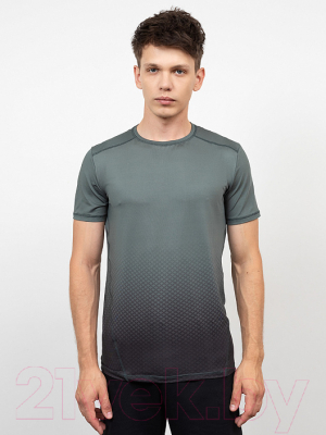 Изображение товара Футболка Mark Formelle 111783 (р.108-170/176, еловый серый/печать)