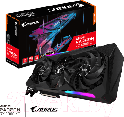 Изображение товара Видеокарта Gigabyte Radeon 6900XT Aorus Master GDDR6 16GB (GV-R69XTAORUS M-16GD 2.0)
