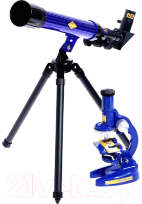 Набор оптических приборов Эврики Микроскоп и телескоп 2 в 1 / 7023355