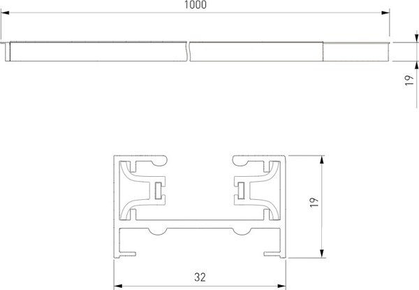 Шинопровод Elektrostandard 85079/00 (1м, белый)