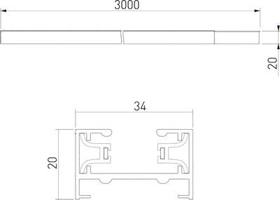 Шинопровод Elektrostandard 85081/00 (3м, белый)