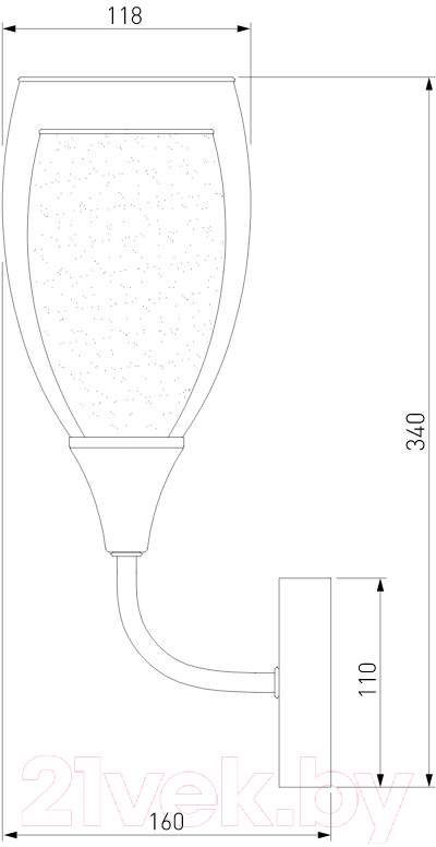 Бра Евросвет 50285/1 (золото)