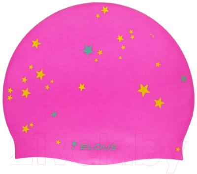 Шапочка для плавания Elous Единорог EL008 (розовый)