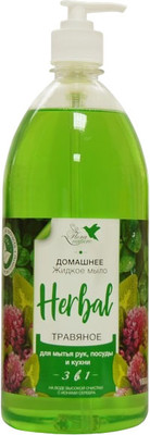 Мыло жидкое Flora Nature Травяное 3в1 (1л) - 