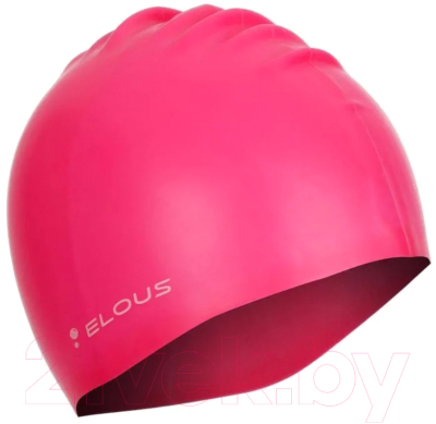 Шапочка для плавания Elous Лица EL009 (розовый)