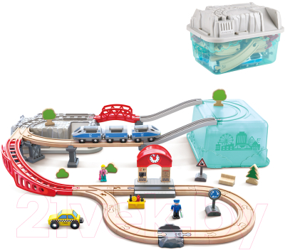 Железная дорога игрушечная Hape Городской поезд / E3771_HP