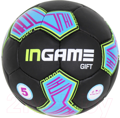 Футбольный мяч Ingame Gift IFB-108 (черный/синий/зеленый)